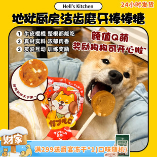 地狱厨房丽可棒棒棒糖狗零食成犬奖励零食磨牙棒七种口味 旺财