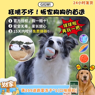 人宠互动户外训练 贵为GiGwi狗狗玩具球飞盘爆爆球耐咬 旺财