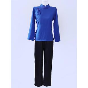 农村怀旧年代服装偏大襟老太太老款衣服铁梅媒婆二大娘九儿演出服