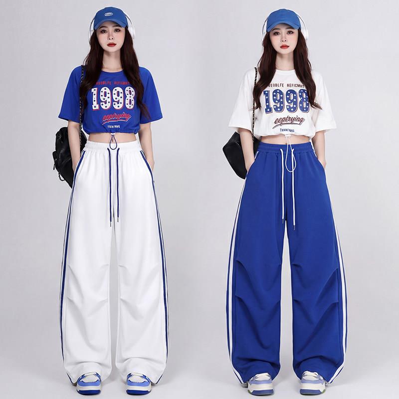 jazz跳爵士舞服装女成人套装夏天演出服街舞hiphop穿搭运动裤两件图片