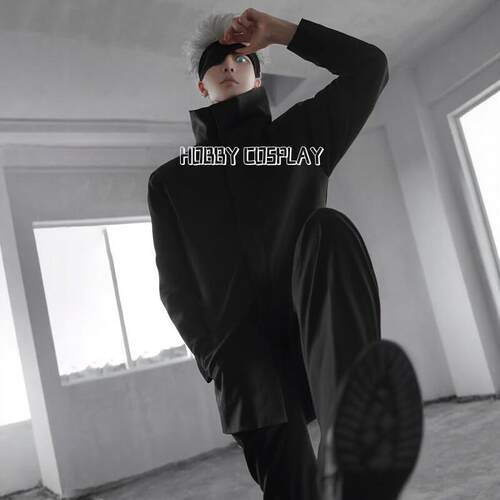 五条悟老师cos服咒术回战cosplay5t5夏油杰5条悟上衣眼罩漫展