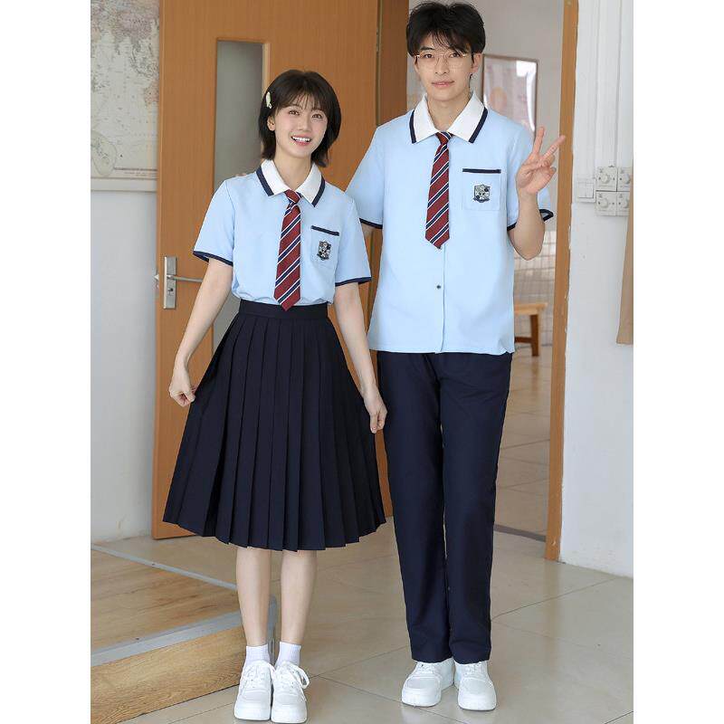 初中学生毕业班制服夏季学院风Jk女裙套装中学生合唱团演出制服定