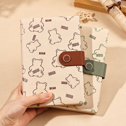 高颜值软皮空白手账本日记本定制