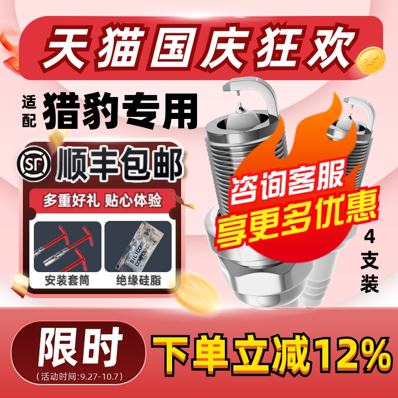 猎豹双铱金火花塞消抖动降油耗
