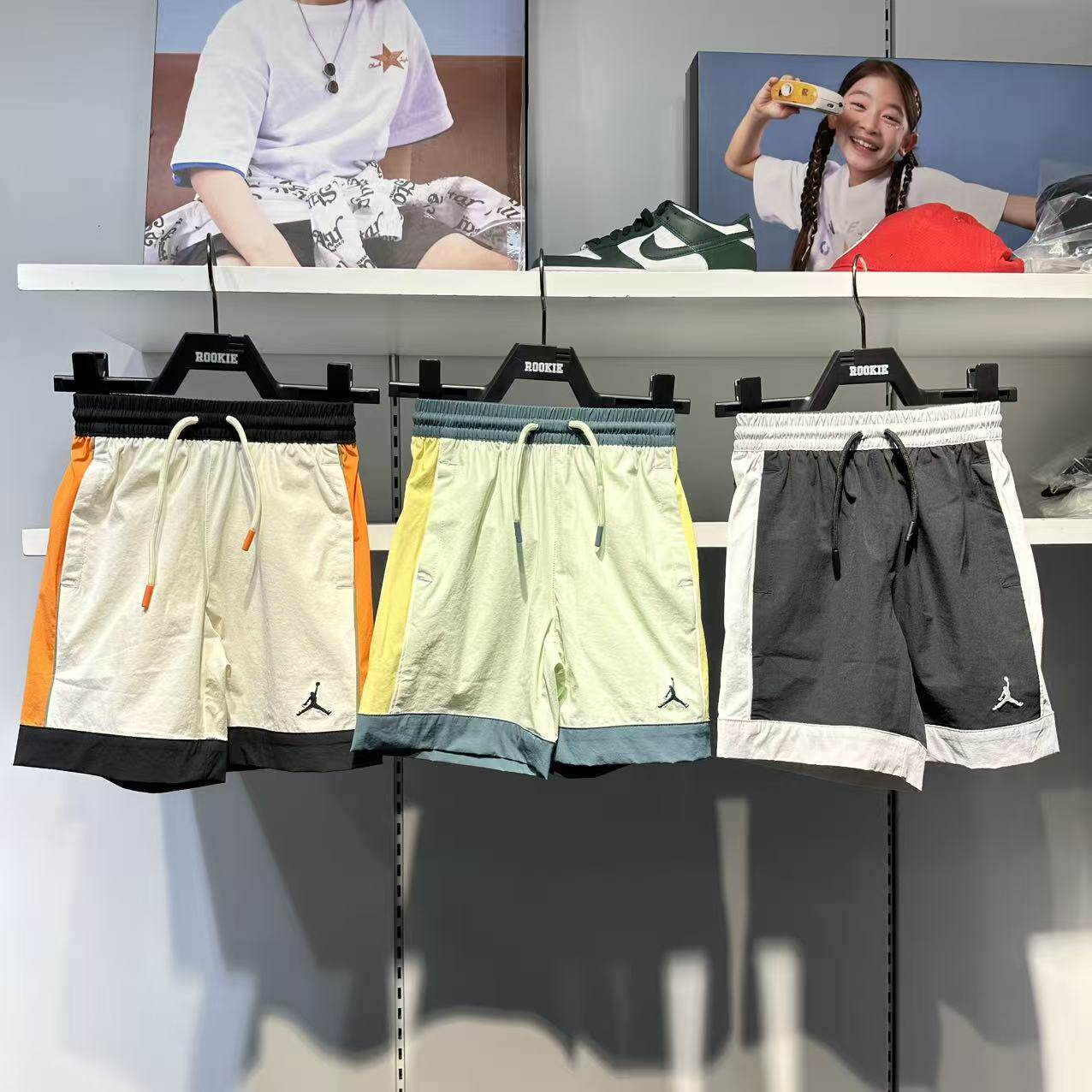 JORDAN乔丹正品26年夏男女儿童休闲运动短裤速干五分裤JD2622005