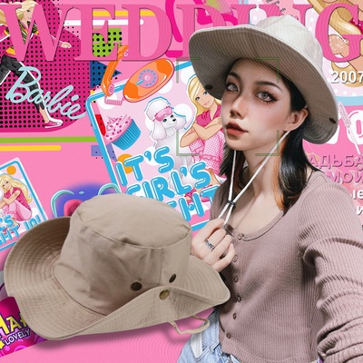 户外风情侣平檐牛仔帽帽子