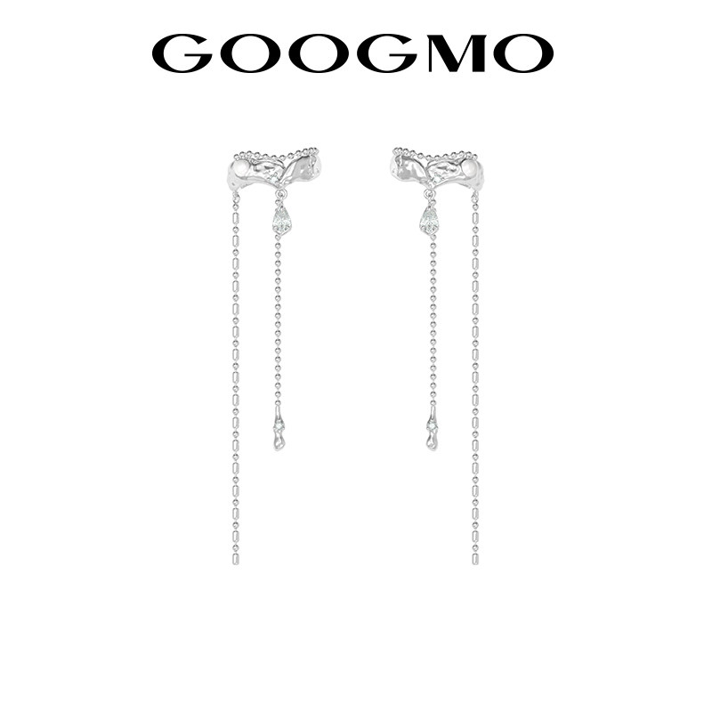 长款流苏耳环GOOGMO珍珠小众女图片
