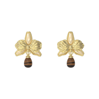 耳钉贝母GOOGMO925银复古