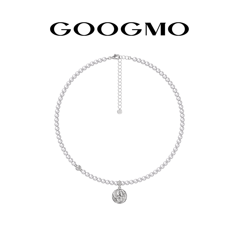 GOOGMO沙滩拾贝系列珍珠项链轻奢小众锁骨链爆款百搭颈链贝壳吊坠