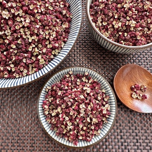 六月红紫色梅花椒甘肃天水甘谷六峰大红袍花椒颗粒特麻特香高品质