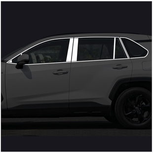 适用于丰田荣放RAV4车窗亮条威兰达不锈钢车身外观改装饰条贴配件