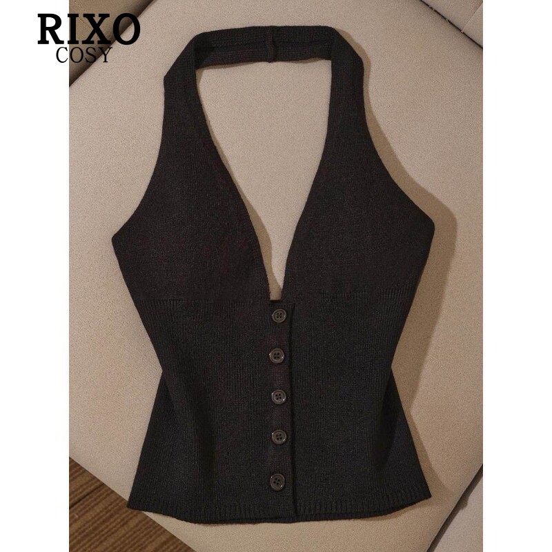 RIXO COSY高级感性感露背小吊带背心女收腰显瘦辣妹小众独特上衣