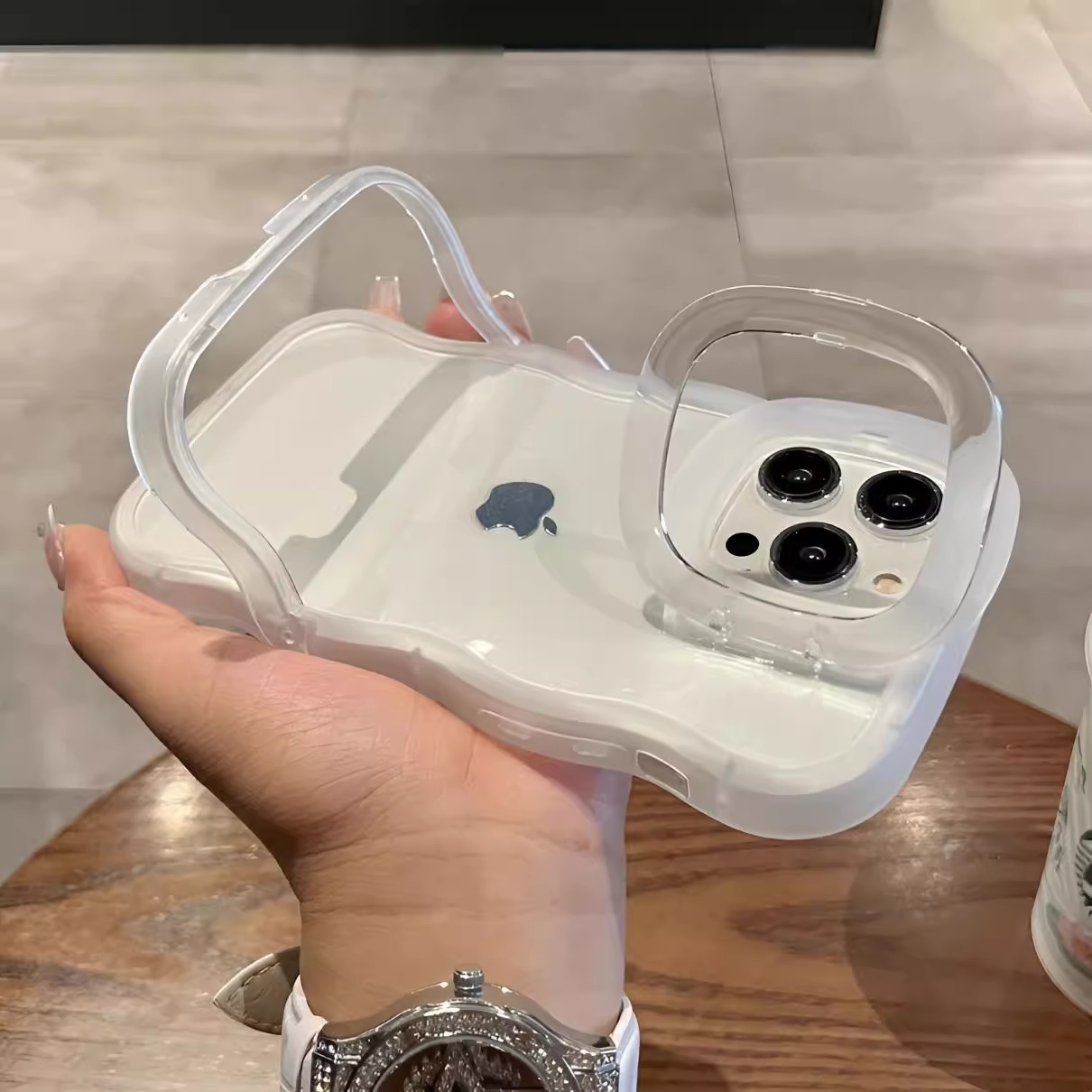 适用带支架手机壳苹果13新款iphone16promax一体14pro小众高级感11隐形max硅胶14/15plus女款12pro的15套15pm