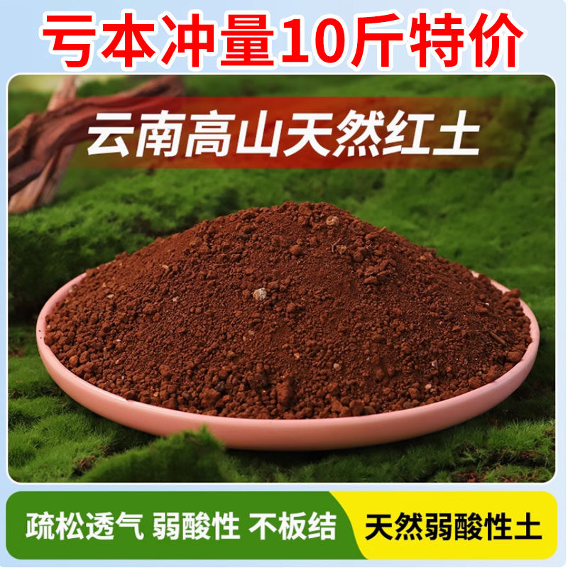 云南高山天然红土矿物质酸性土壤
