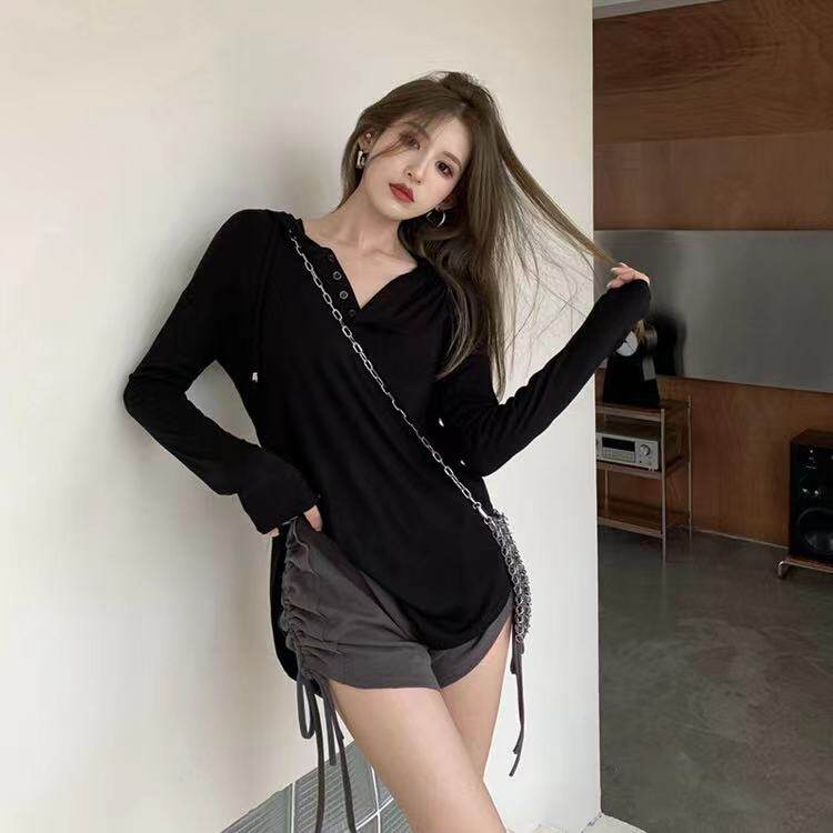 大码微胖mm时尚炸街辣妹套装夏连帽防晒上衣抽绳设计感短裤两件套