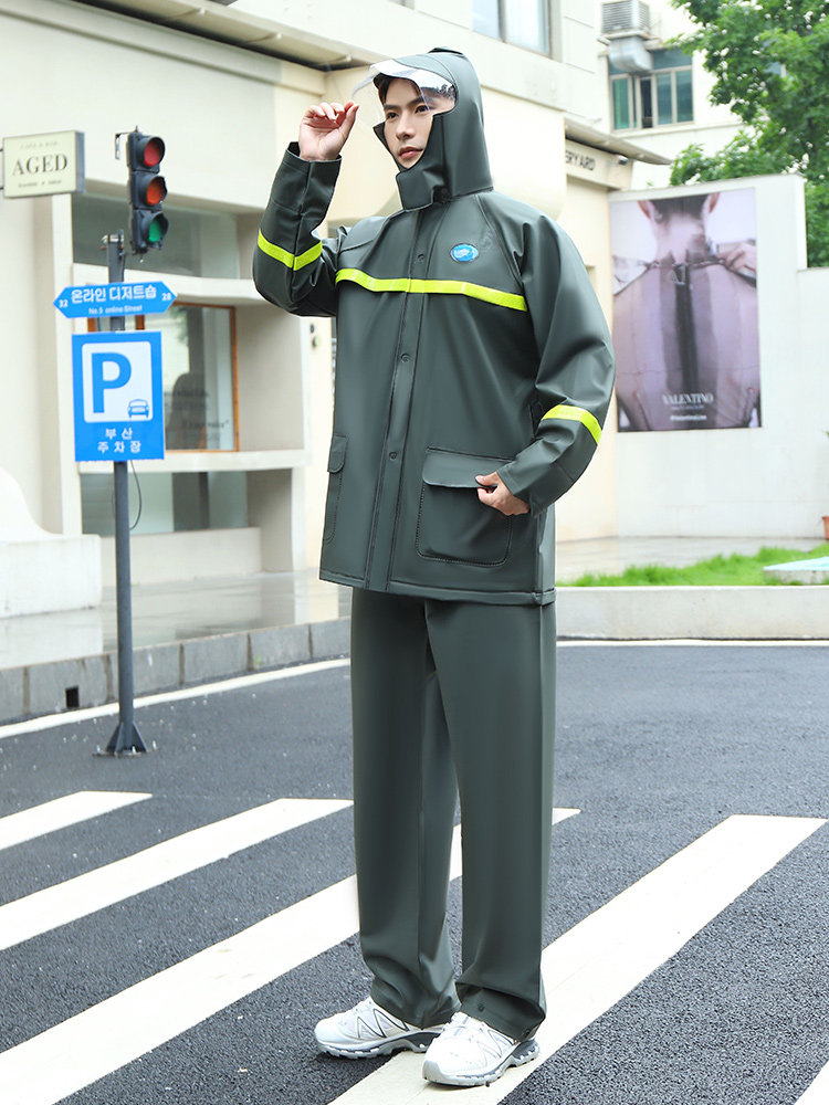 德国雨衣雨裤套装男款加厚外卖骑手分体防暴雨全身雨服防水雨披