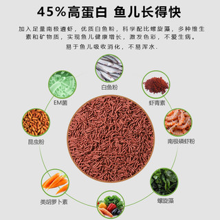 虾虎鱼饲料溪吻虾虎鱼粮白面虾虎长宽鳍鱲马口鱼原生鱼专用鱼食料