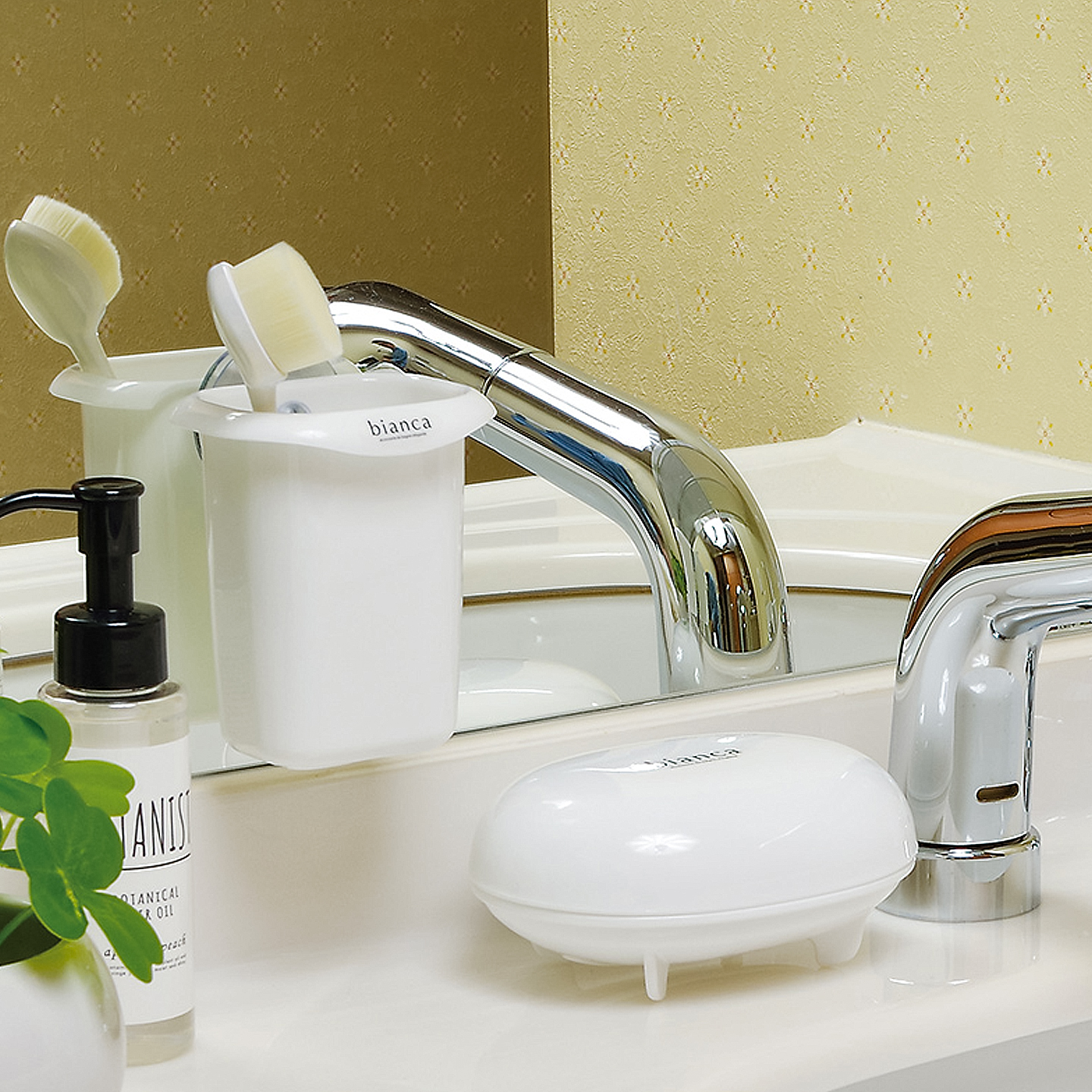 inomata牙刷架免打孔高颜值