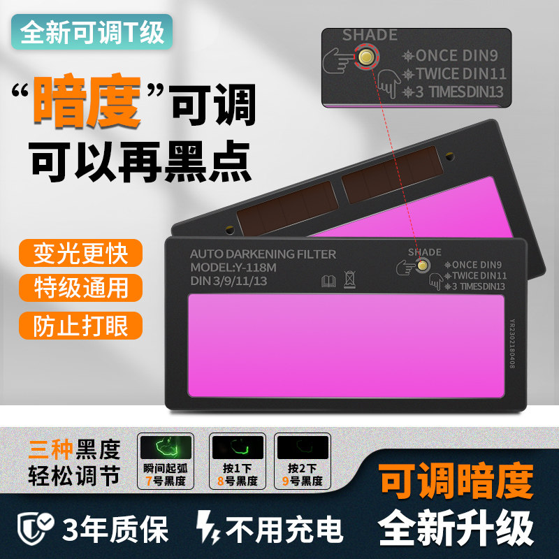 汉防可调变光镜片瞬间变光防强光图片