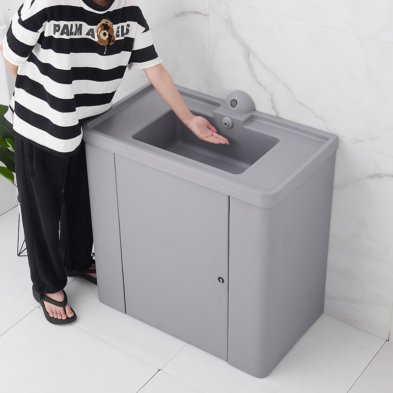 智能刷卡开门软包硅胶浴室柜