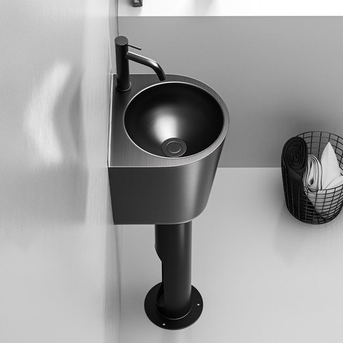 高低立柱式一体洗漱池户外洗手台