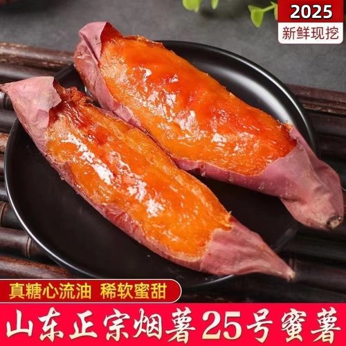 烟薯烟薯25红心蜜薯山东烤地瓜