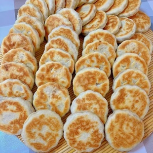 山东五莲手工花生月饼怀旧传统糕点零食喜干粮水饼纯花生油中秋节