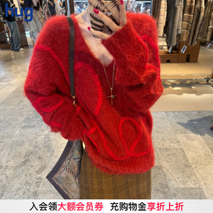 2026早春新款 hug DUST 立体麻花宽松套头毛衣icedust ICE