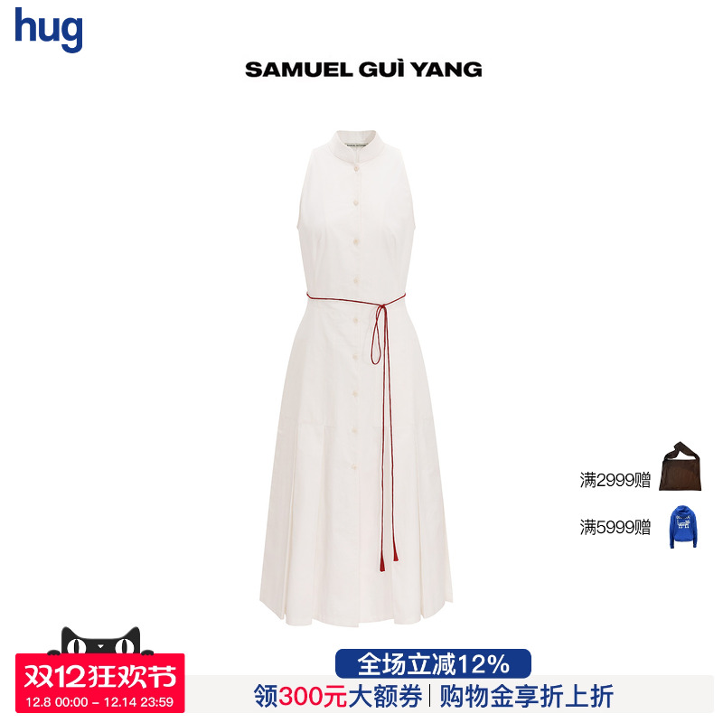 SAMUELGuiYANG中式系带连衣裙