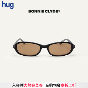 【BONNIE】hug 2026春夏新款黑棕方扁太阳镜