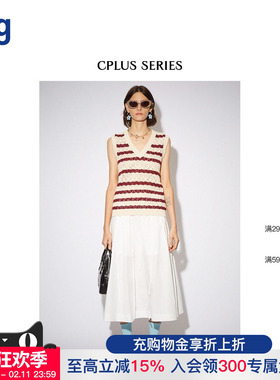 【CPLUS SERIES 设计师品牌】hug黑色中长伞型半身裙