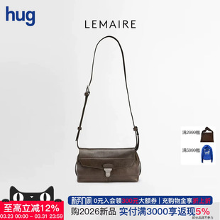 简约牛皮革小号斜挎包 hug LEMAIRE