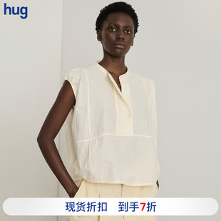 【SOEUR】hug 春夏新款简约无袖纽扣短背心