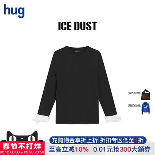 【ICE DUST】hug 2025秋冬新款衬衫式袖口T恤icedust