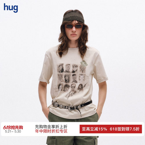 ICEDUST	人像做旧T恤