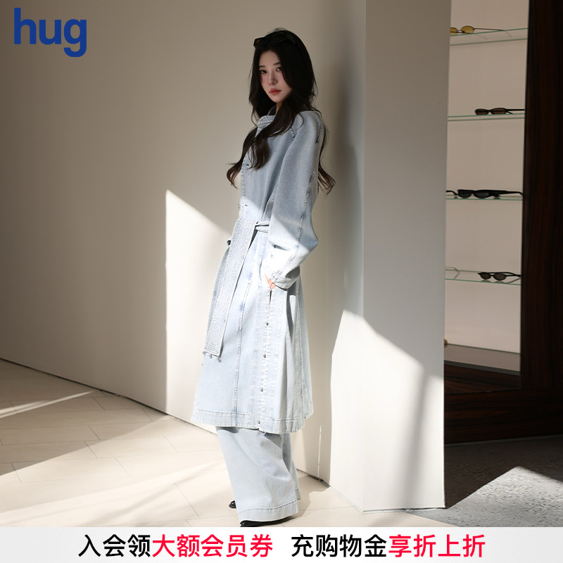 SAMUELGUIYANG牛仔风衣复古