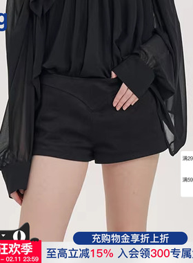 【PANNPANN】hug 2025秋冬新款雾感仿麂绒短裤