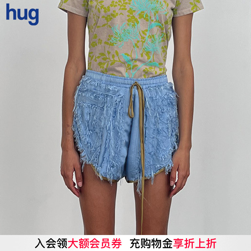 EDWARDCUMING拼色拼布短裤