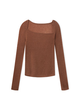 【HER SENSES】hug g2026早春新款简约不对称毛衣