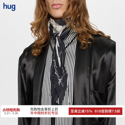 ANNDEMEULEMEESTER涂鸦三角巾
