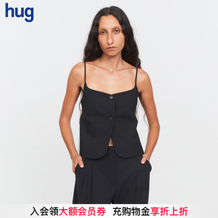 2025春夏新款 hug GARMENT 純色簡約紐扣吊帶背心 THE