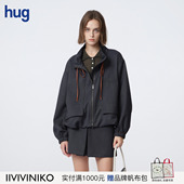 撞色抽绳立领外套 2026早春新款 IIIVIVINIKO hug