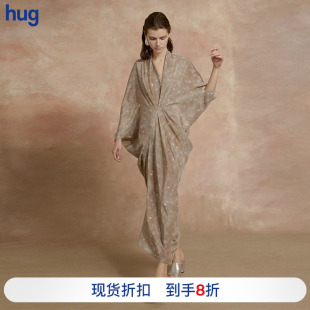 水滴领不对称连衣裙 霍思燕同款 CORTANA hug 2025早春新款