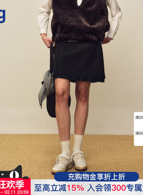 【MARCHEN】hug 2025AW冬季假日系列新生会羊毛半裙