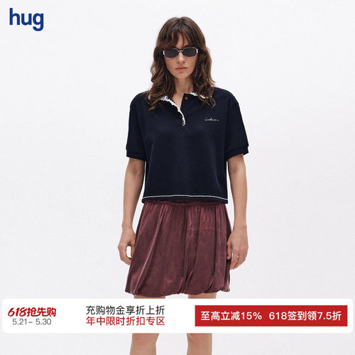 ICEDUST手工钩花领短袖poloT恤