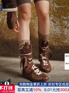 【27QUAI GROSMOTT】hug 新款猎装拳击靴