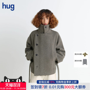 2025秋冬新款 hug 简约翻领单排扣束腰大衣 LEMAIRE