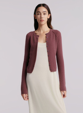 【HER SENSES】hug g2025秋冬新款简约长袖开衫