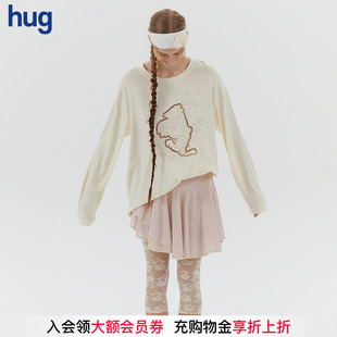 小天使刺绣T恤宽松长袖 2025春夏新款 ASSIGNMENTS 上衣 hug