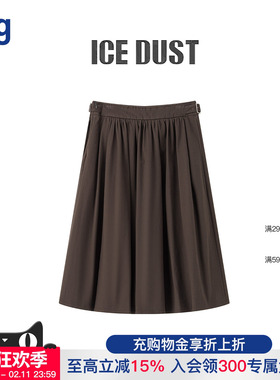 【ICEDUST】hug 2025秋冬新款双系带抽褶伞裙icedust